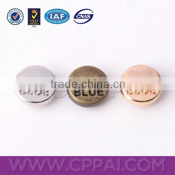 Advanced colorful custom logo garment rivets for jeans
