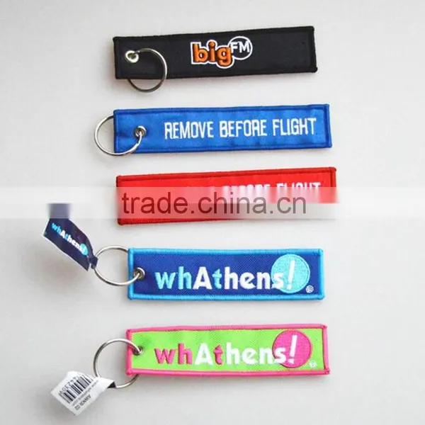 Embroidery Logo Design Customized Personalized Embroidery Keychain photo-2