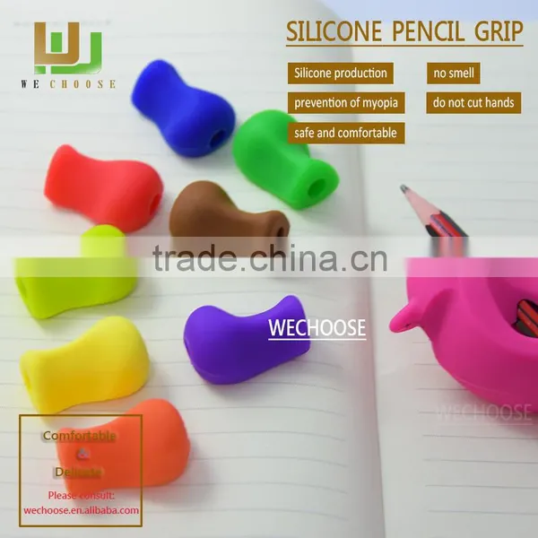 Wholesale Custom Colour Silicone Pencil Grip Descriptions Useful for Child Development Let Drawing More Relaxed photo-6