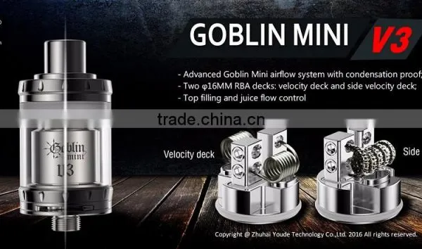 New Coming From UD Goblin Mini V3 Atomizer Tank Vaporizer With Extension Tube photo-5