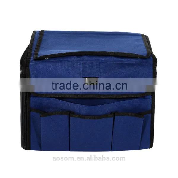 Pawhut Collapsible Folding Soft Portable Pet Crate Carrier - Dark Blue photo-5