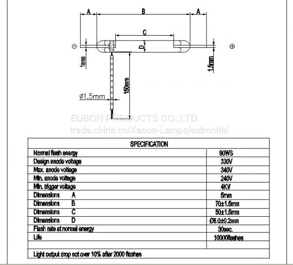 Xenon Flash Tube-Linear IPl Lamp 90W photo-4