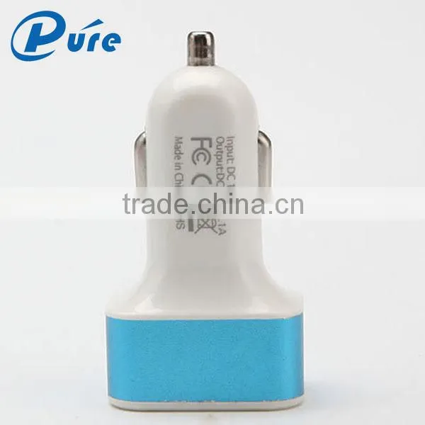 Factory Direct Supply 3 USB Car Charger Wholesale,Smart Car USB Charger for IPhone photo-5