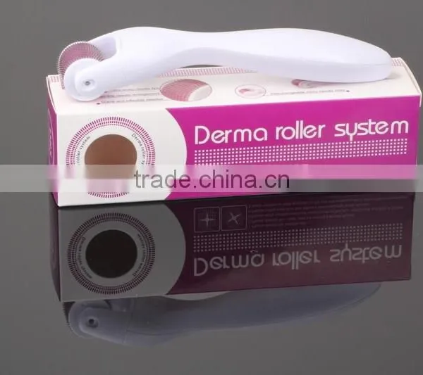 Golden Handle 600 Titanium Micro Needling Derma Roller Skin Rejuvenation photo-4