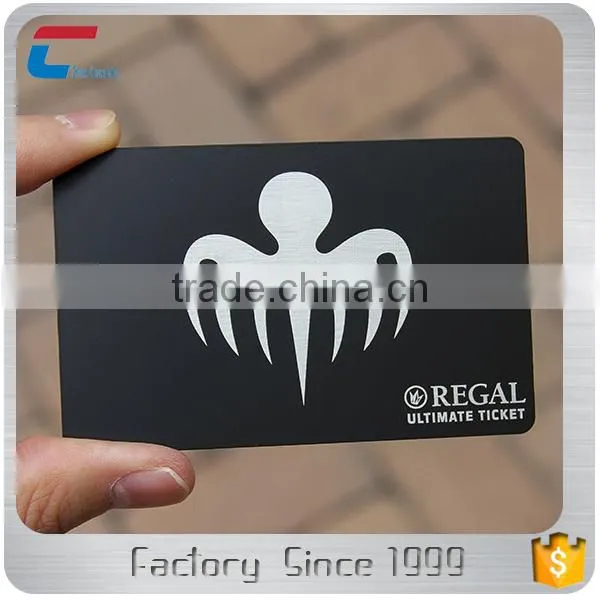 Standard Size Debossed Matte Black Matel Business Card photo-6
