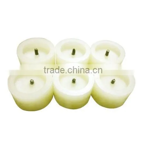 Set of 6 Flickering Flameless Candles, Battery Powered Fake Candles,Romantic Ivory Votive Candles and LED Candles With Timer photo-4