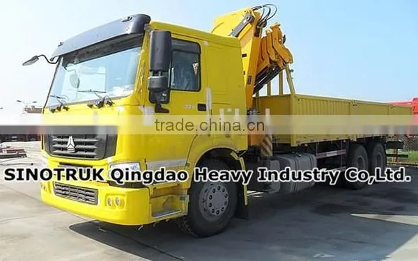 HOWO Sinotruk New 10 Wheels Truck 8T Mounted Crane photo-2