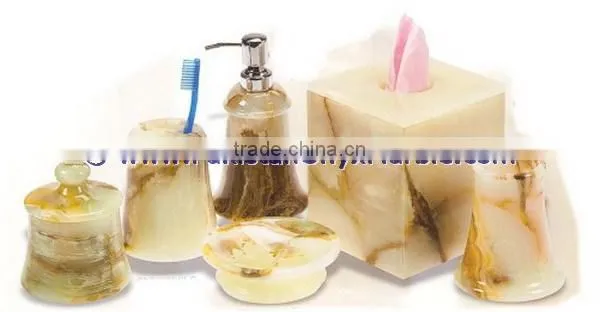 NATURAL COLOR Luxury Colorful Free Sample for Natural ONYX BATHROOM ACCESSORIES COLLECTION photo-2
