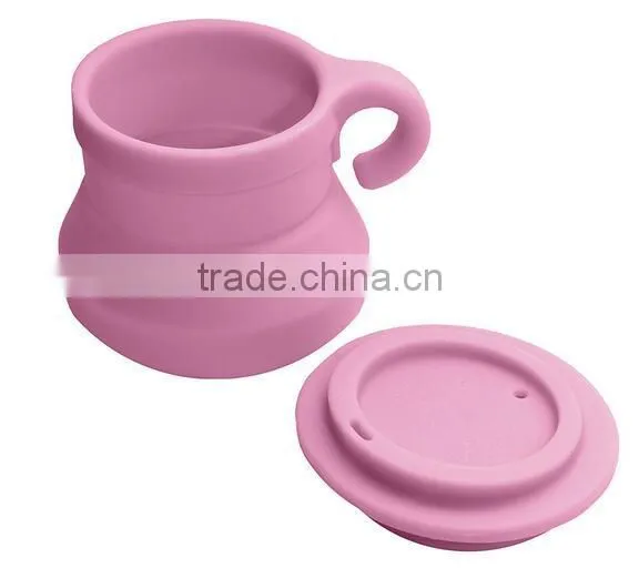 Silicone Travel Collapsible Camping Mug With Lid photo-6