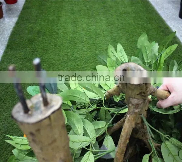 Home Gardens for Curtain Hotel Decoration 200cm Height Making Artificial Live Plastic Green Orange Bonsai Tree EZZPZ06 0302 photo-2