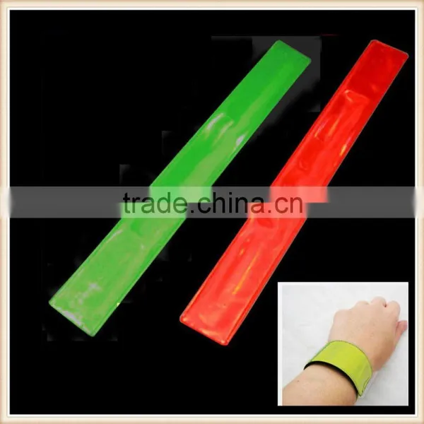 4 Slap Bracelets LED Lit Glow in Dark Light Up Kids Safety Reflective Band Fun photo-5