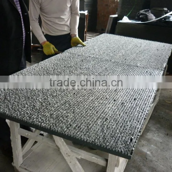 Black Stone Tiles Line Chiseled Black Basalt Stone,Basalt Wall Tiles photo-3