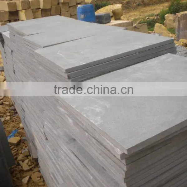 Black Sandstone Tiles Dark Grey Sandstone Slab For Sale photo-4