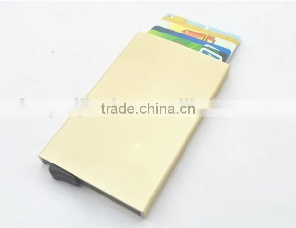 Slim Aluminum Credit Card Holder Metal RFID Protector Wallet photo-4