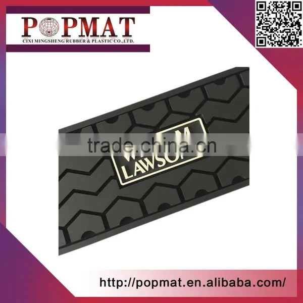 Durable 3D Logo Pvc Bar Mat Rubber Bar Mat photo-3