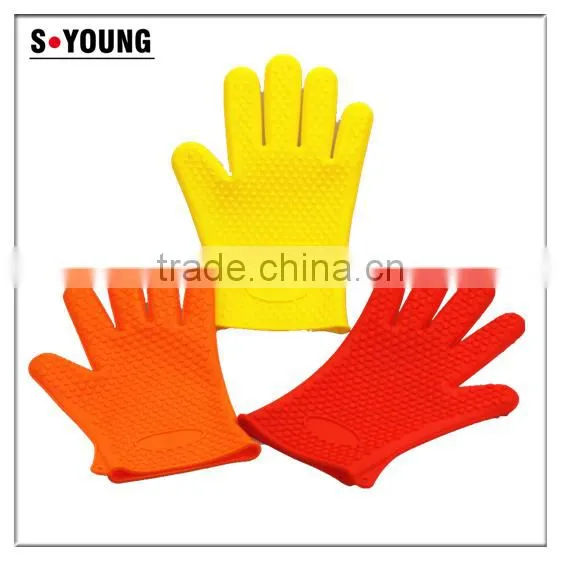 11030 Silicone Heat Resistant Grilling BBQ Gloves for Cooking, Baking, Smoking & Potholder photo-2