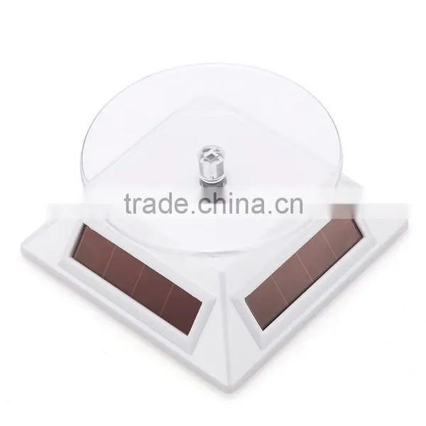 New Popular Solar Powered Rotating Jewellery Mobile Phone Ring Bracelet Watch Display Stand photo-4