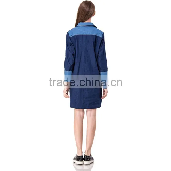 Domin Fashion Denim Styles Latest Embroidery Dress Designs photo-6