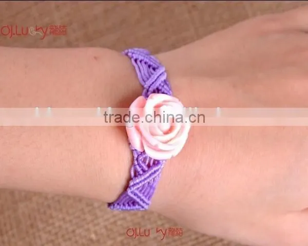 Fashion Lace Wristband for Bridesmaid New Design Wide Lace Bracelet Wedding Jewelry Bangle Fabric Braided Bracelet Bangle photo-3