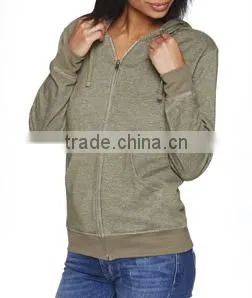 Next Level Apparel Unisex Denim Fleece Full-Zip Hoody - Made From 52% Cotton and 48% Polyester Heathered Fleece photo-2