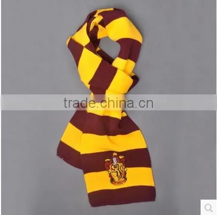 Walson 4 Colors Stripe Cospaly Scarf Gryffindor-Slytherin-Hufflepuff-Ravenclaw Gift Cosplay photo-2