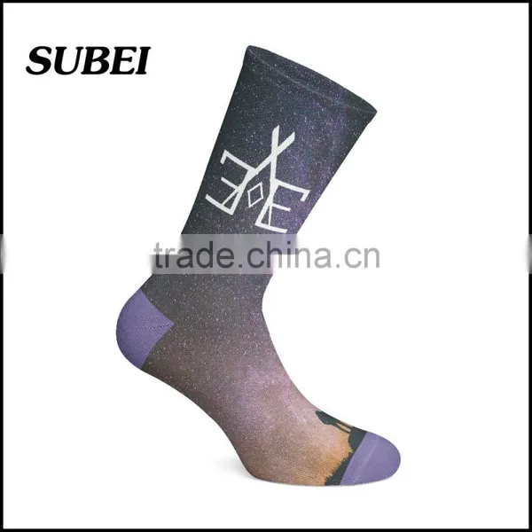 HD Pic 360 Digital Print Unisex Fashion Skateboard Sublimation Socks photo-2