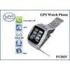 Touch Screen Real Time Tracking Watch Phone, Personal GPS Trackers With 1.3MP Camera + Bluetooth + F