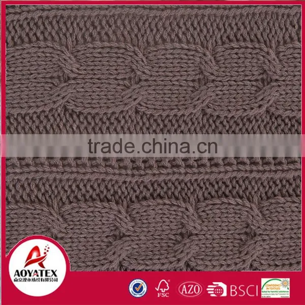 Hot Selling Soft Acrylic Knitting Crochet Blanket Backside Sherpa photo-2