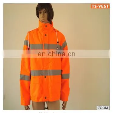 Safety Reflective Rain Coat Waterproof Clothe photo-5