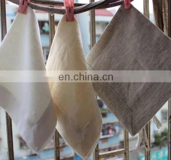 100% Pure Linen Napkin in White/cream/ivory/natural Color for Restaurant/wedding/wholesale in a Cheap Price photo-6