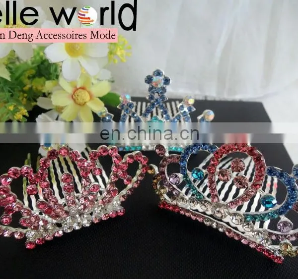 Wedding Rhinestone Tiara Wedding Hair Comb Clip photo-2