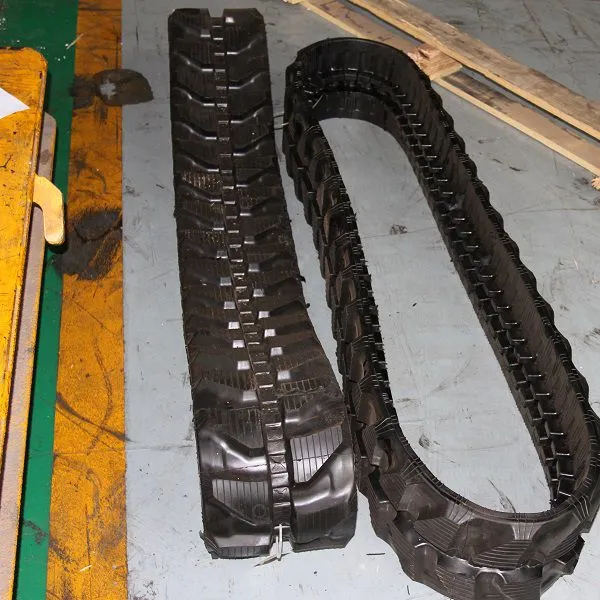 Joint Free Mini Caterpillar Tracks , 48mm Pitch Rubber Tank Tracks 250 X 48 X 72 Size