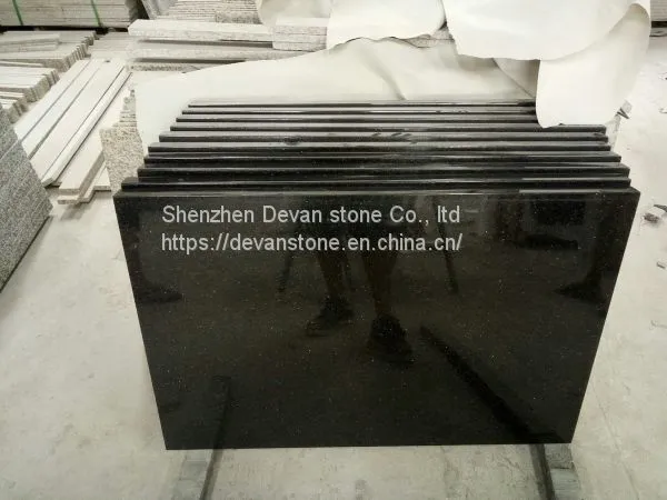 Black Galaxy Granite Kitchen Countertops Floor Tiles Wall Tiles photo-3