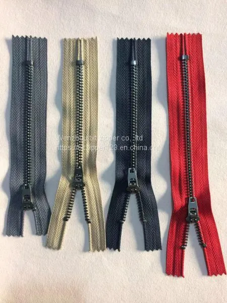 TXT Brand YG5 Metal Brass Zipper With Antique Brass Teeth Close End for Jeans photo-4