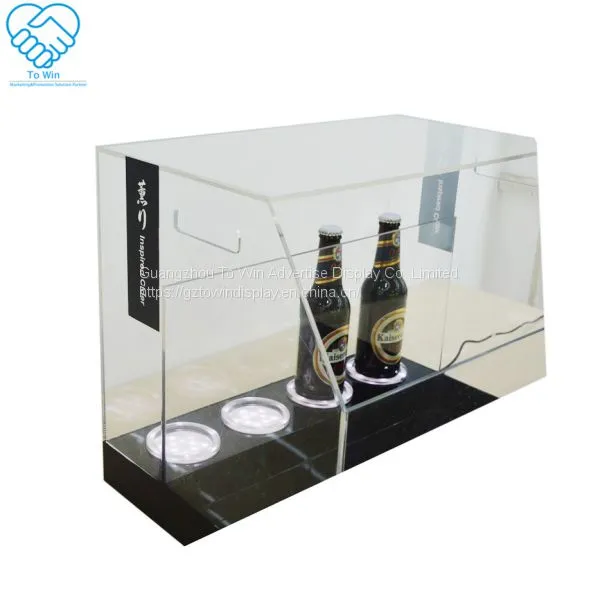 2018 New Multifunction Acrylic Wine Bottle Display Holder Stand for 4 5 Bottles photo-5