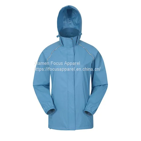 Best Quality Women Portable Lightweight Running Hiking Waterproof Rain Jacket photo-4
