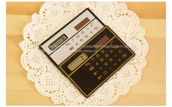 Creative Customized Transparent Touch Screen Calculator Cute Mini Student Solar Calculator photo-4