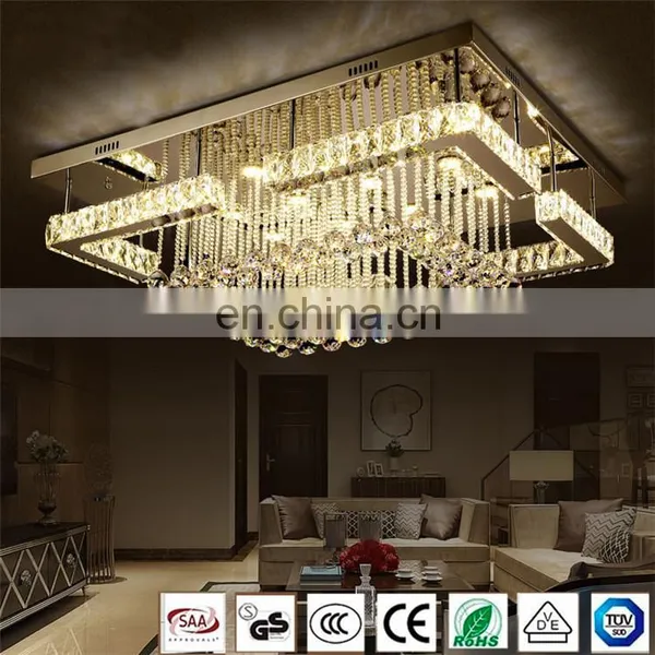 Square Crystal LED Ceiling Light Crystal Light Chandelier photo-2