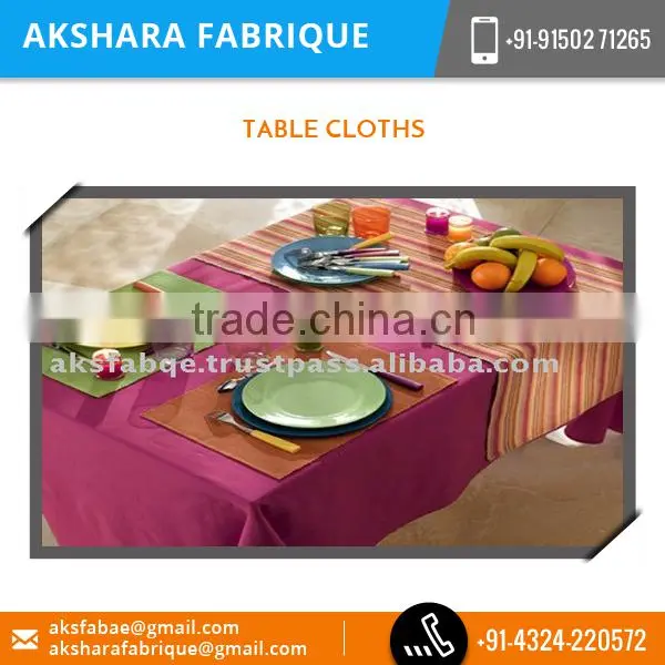 Flawless Finished Cotton Table Cloth With Distinctive Style photo-2