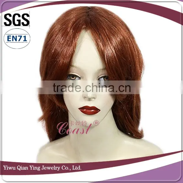 Cheap Fashion Short Light Brown Party Wigs photo-2