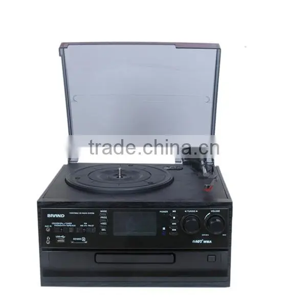 TR-19PCD:Professional Vintage Design With Vinyl Records Player Usb Record CD AM FM Radio Cassette photo-5