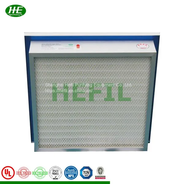 Mini Pleated Liquid Tank Gel Seal Hepa Air Filter For Clean Room photo-2