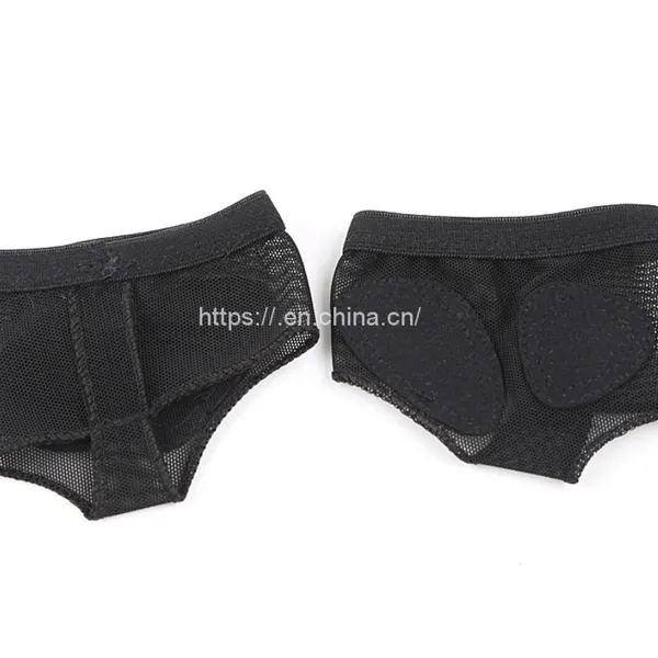Black Color Dance Sole Sock Foot Thongs Dancing Foot Protective Sleeve Dance Foot Guards photo-3