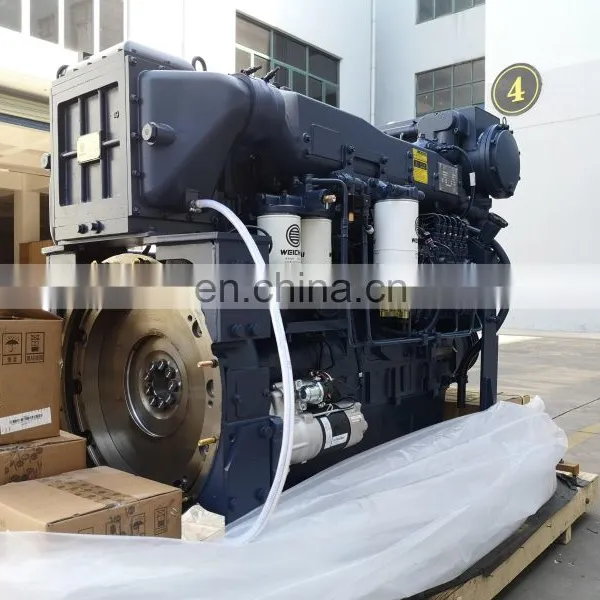 High Performance 300hp Weichai WD12 Series 6 Cylinders WD12C300-15 Marine Diesel Engine photo-2