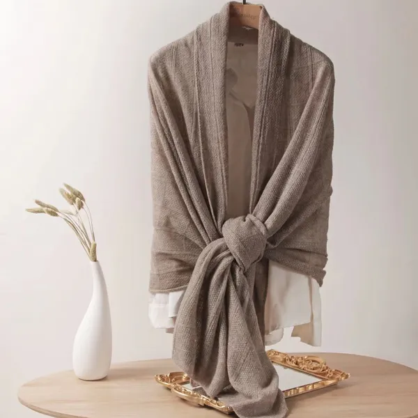 High Quality Super Soft Colorful Winter Fashionable Women Wool Scarf photo-5