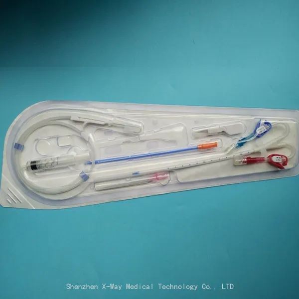 Peritoneal Hematodialysis System Dialysis Tube Catheter, HD IHD Hemodialysis Catheterization Set Equipment 11.5F 12F Single Double Triple Lumen photo-3