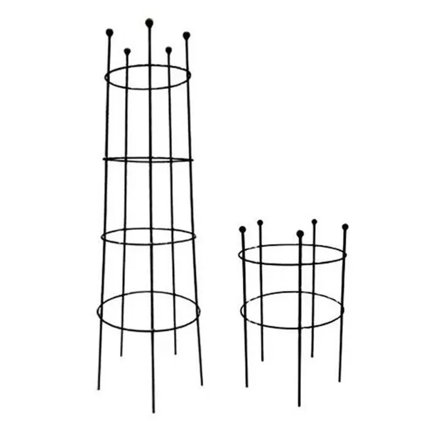 Youlite Metal Garden Trellis Leaves Plant Support Garden Plant Trellis Plant Cages Garden Obelisk photo-2