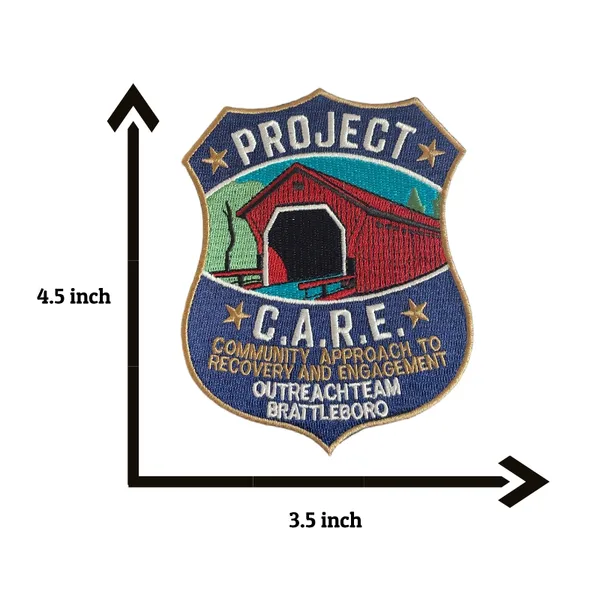 Custom Shield Patches Embroidered Badges for Uniform photo-3