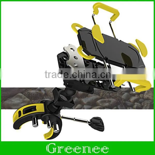 2016 Newest Universal 360 Degrees Rotation Motorcycle Bicycle Bike Cellphone GPS Support Handlebar Mount Holder photo-4