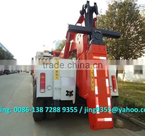 SINO HOWO 8*4 Heavy Duty Rotator Tow Truck,60-80T Wrecker Towing Truck With Hydraulic Control System photo-4